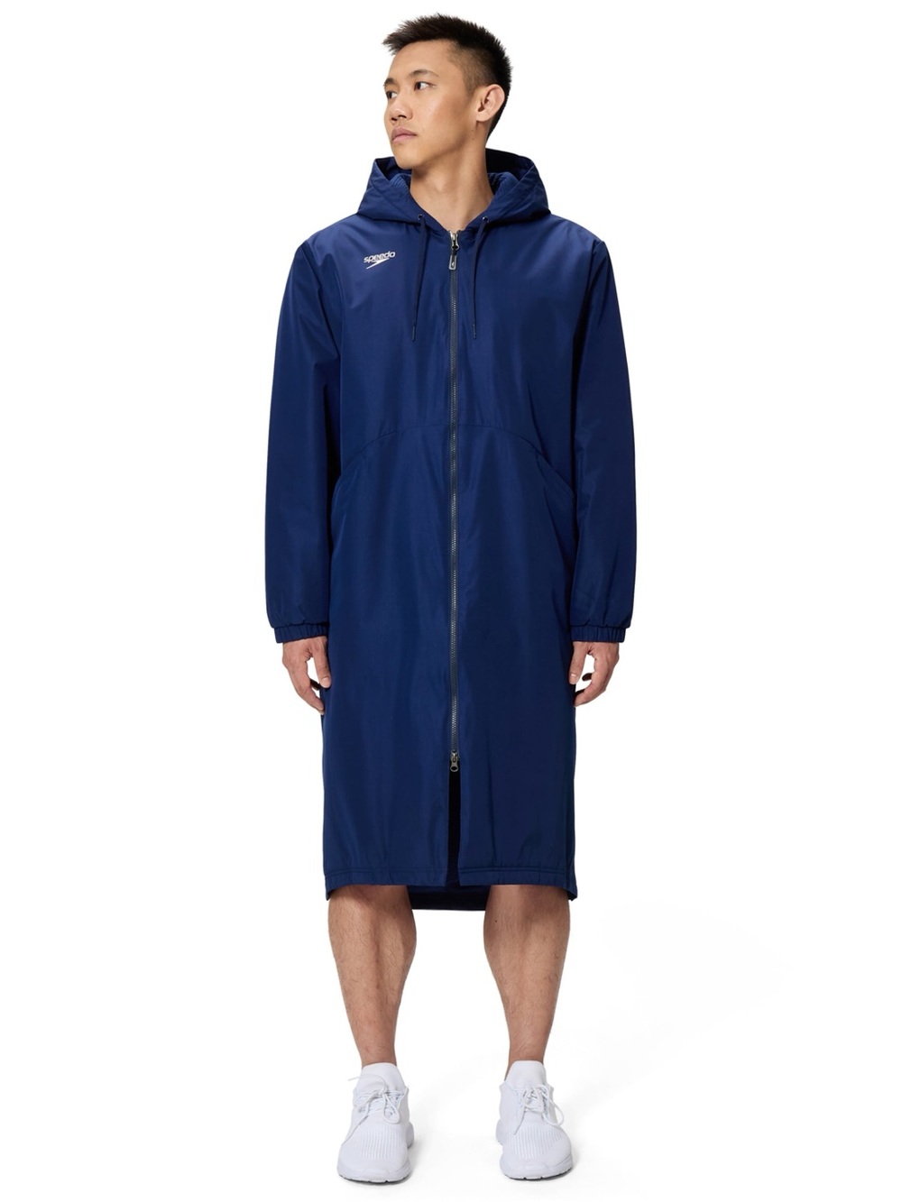 Speedo Unisex Team 2.0 Swim Parka Navy Blue Fleece Lined Jacket Coat Gorpcore
XS